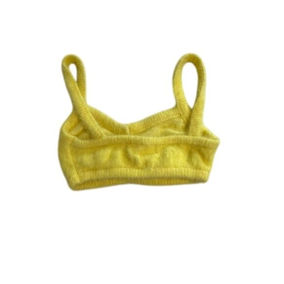 Camila Coelho Genevieve Knit Bralette in Butter Yellow - Picture 3 of 4